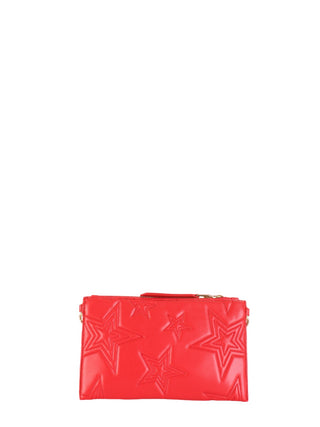 Versace Jeans Couture pochette in ecopelle trapuntata con stelle rosso