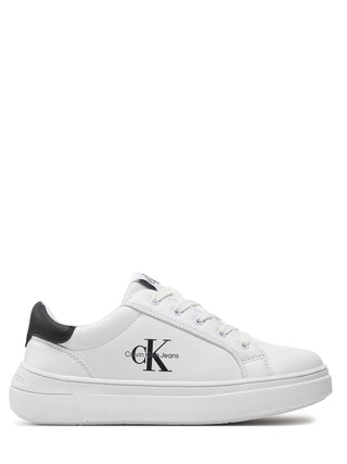 Calvin Klein sneakers in ecopelle con logo bianco