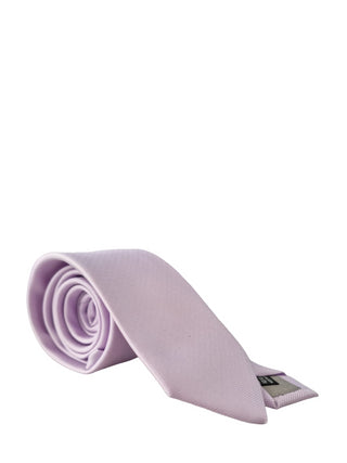 Manuel Ritz cravatta in tessuto puntinato color malva