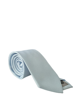 Manuel Ritz cravatta in tessuto puntinato celeste
