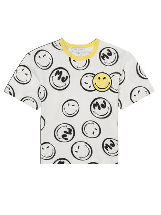 Marc Jacobs T-shirt manica corta con stampe Smile avorio