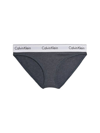 CALVIN KLEIN UNDERWEAR Slip con fascia logata Blu melange