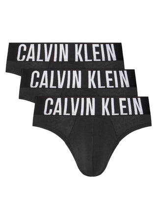 Calvin Klein set 3 slip in cotone con logo nero