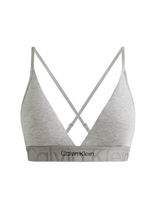 CALVIN KLEIN UNDERWEAR Reggiseno a triangolo con banda logata Grigio