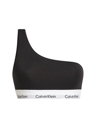 CALVIN KLEIN UNDERWEAR Reggiseno monospalla con fascia logata Nero