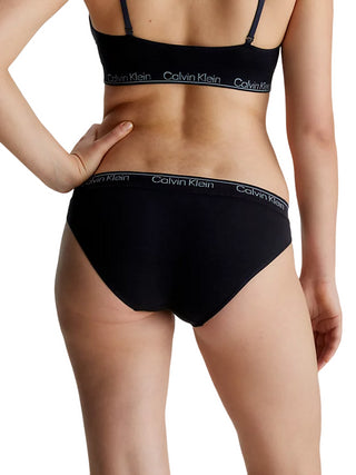 Calvin Klein Underwear slip in misto lyocell con logo nero