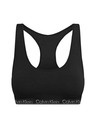 Calvin Klein Underwear reggiseno in misto lyocell con banda logo nero