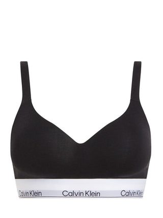 Calvin Klein reggiseno imbottito con fascia logata nero