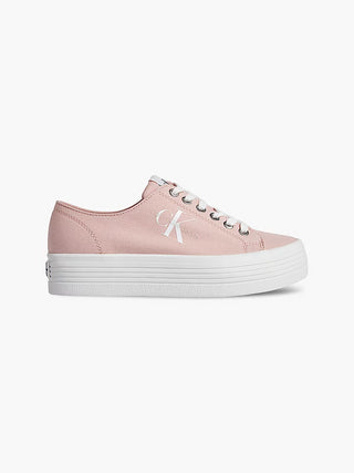 CALVIN KLEIN JEANS Sneaker VULCANIZE con plateau in tela riciclata ROSA