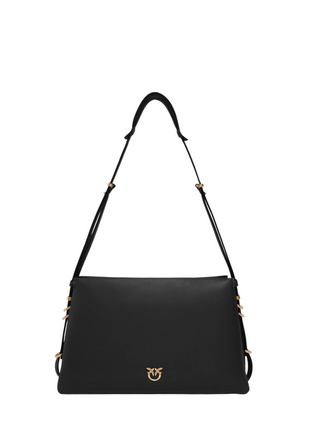 Pinko borsa a tracolla Triplet in pelle nero oro