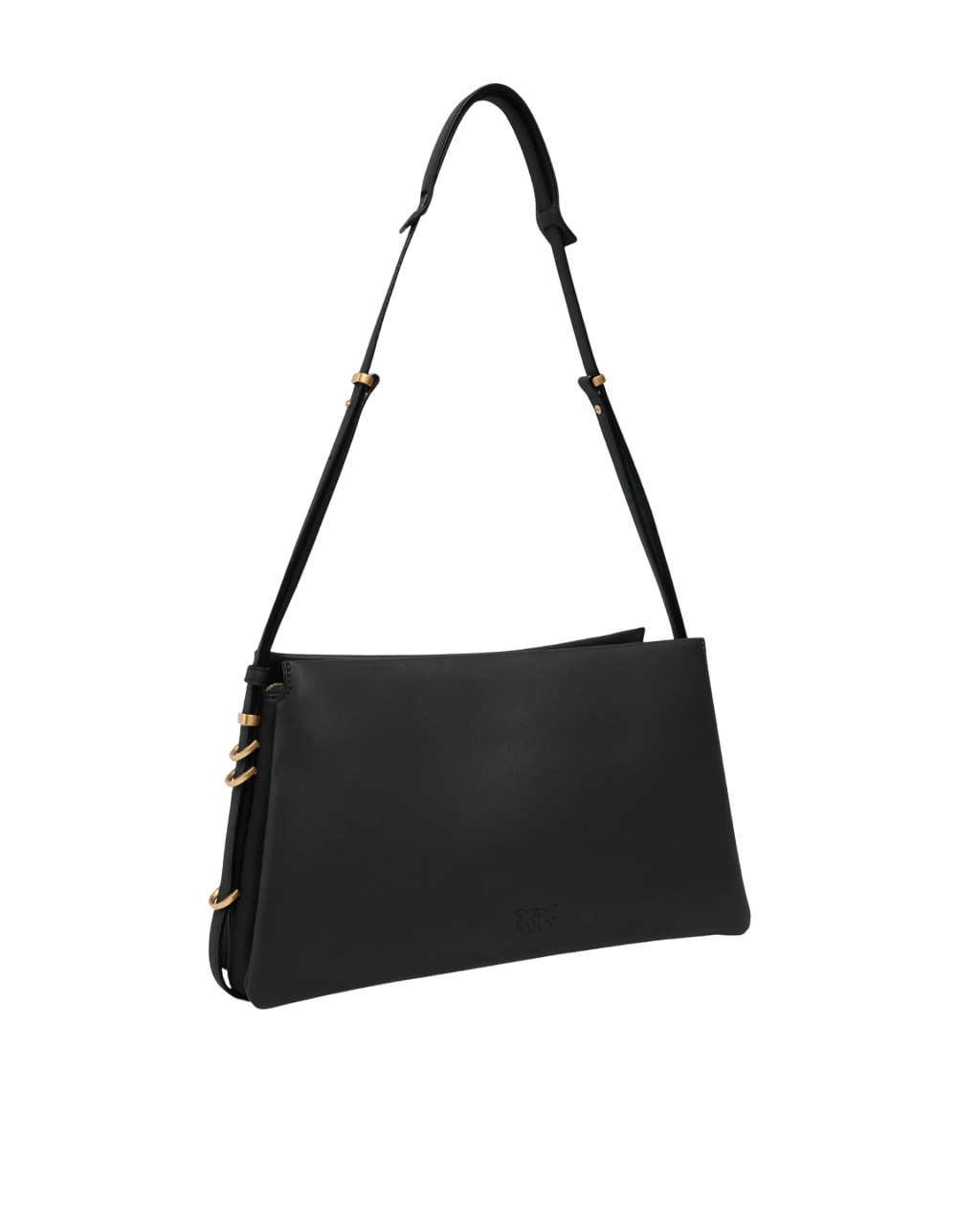 Pinko borsa a tracolla Triplet in pelle nero oro