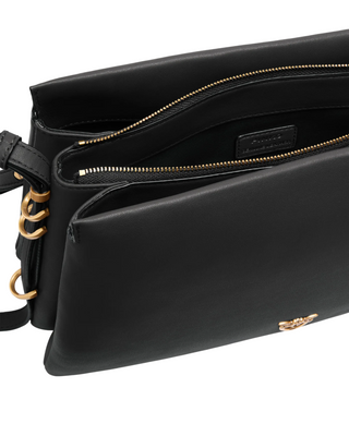 Pinko borsa a tracolla Triplet in pelle nero oro