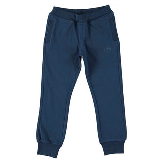 iDO pantalone jogger in cotone blu