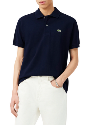 Lacoste polo manica corta 12.12 in piquè blu