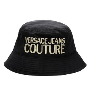 VERSACE JEANS COUTURE cappello pescatore con logo ricamato in rilievo