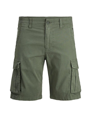 JACK & JONES bermuda Zack ama cargo con tasconi in cotone