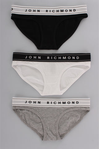 JOHN RICHMOND slip con logo 3 pezzi