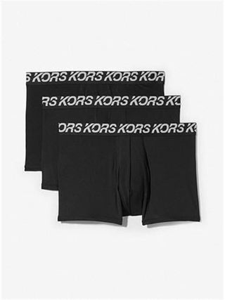 MICHAEL KORS set di 3 boxer da uomo NERI