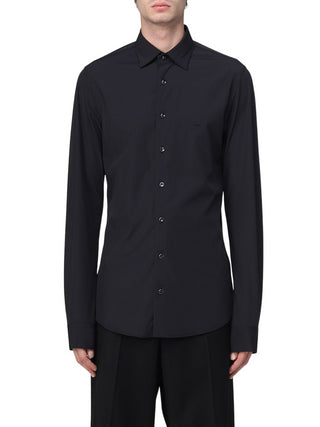 MICHAEL KORS Camicia Performance slim fit in nylon stretch Nero