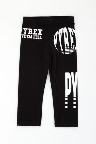 PYREX baby leggins in cotone e Lycra con multi logo