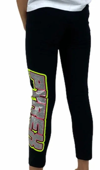 PYREX baby leggins in cotone e Lycra con multi logo