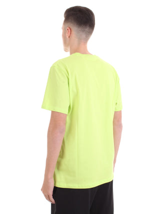 DISCLAIMER t-shirt con stampa GIALLO FLUO