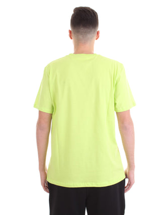 DISCLAIMER t-shirt con stampa GIALLO FLUO