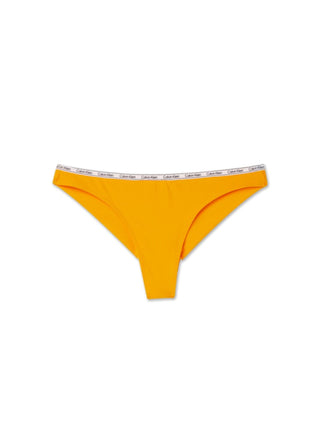 CALVIN KLEIN SWIMWEAR slip da donna con profilo loggato ARANCIO