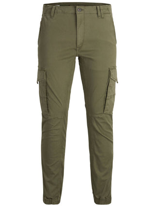 JACK&JONES Pantaloni PAUL FLAKE cargo Verde militare