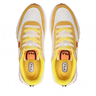 FILA sneakers REGGIO con inserti in rete CREMA/GIALLO