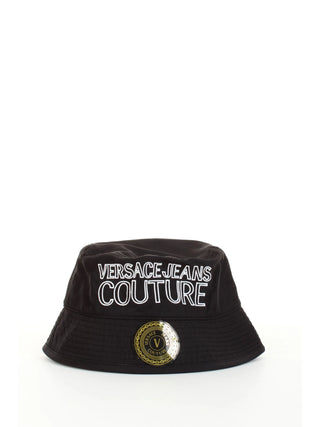 VERSACE JEANS COUTURE cappello pescatore con logo ricamato in contrasto