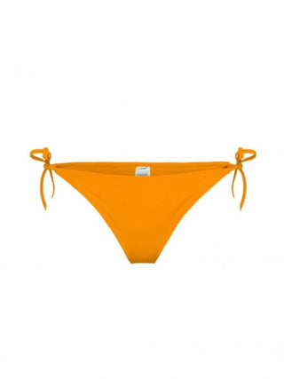 CALVIN KLEIN SWIMWEAR slip laccetti da donna con elastico loggato ARANCIO