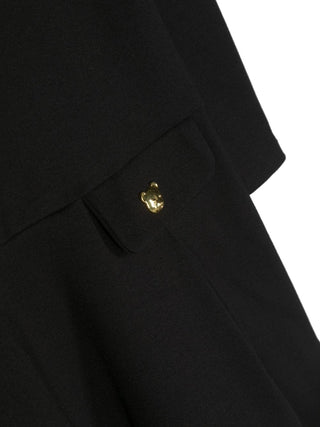 Moschino abito a maniche lunghe con tasche e logo nero