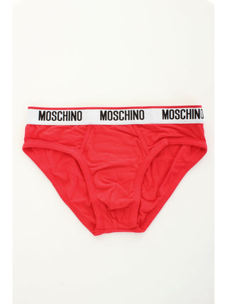 MOSCHINO UNDERWEAR 2 slip uomo rosso