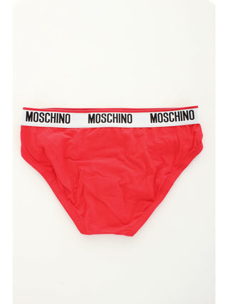 MOSCHINO UNDERWEAR 2 slip uomo rosso