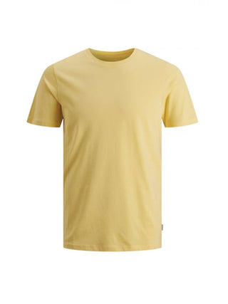 JACK&JONES T-shirt JJEORGANIC BASIC TEE girocollo GIALLO CHIARO