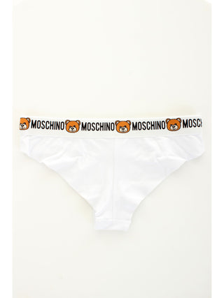 MOSCHINO UNDERWEAR 2 slip brasiliana bianco