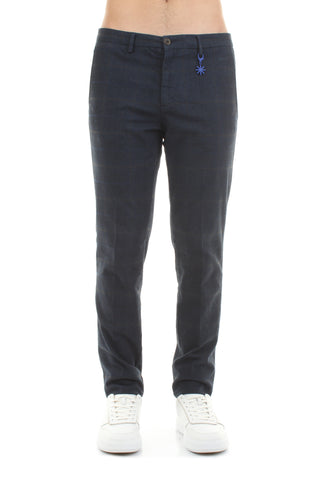 MANUEL RITZ Pantaloni Tinto a gamba dritta Blu