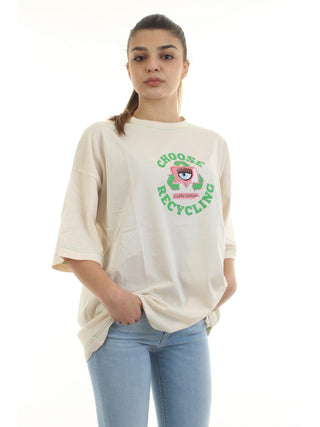 CHIARA FERRAGNI T-shirt 72CBHF06-CJF05 colore PANNA