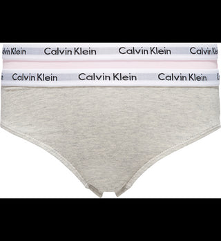 CALVIN KLEIN UNDERWEAR girl slip con logo 2 pezzi MODERN COTTON