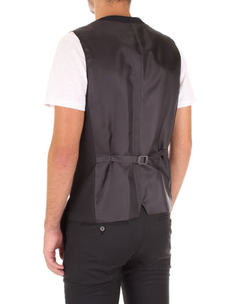 Jack&Jones gilet elegante in fresco lana nero