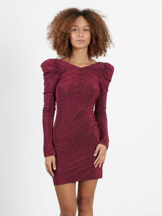 ANIYE BY Abito corto Bare Back Isabel in jersey lurex Fucsia