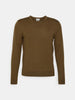 calvin-klein-maglione-girocollo-in-lana-merinos-marrone