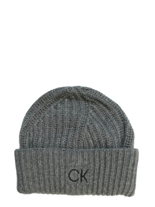 CALVIN KLEIN Cappello Elevated in misto cashmere e lana Grigio