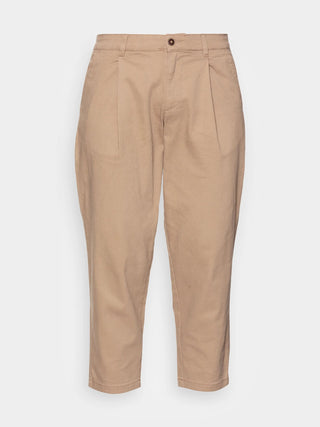 JACK&JONES Pantaloni cropped con pinces Beige