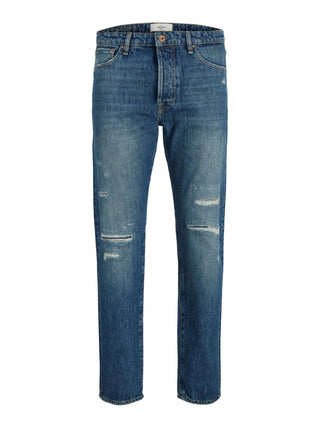 JACK&JONES Jeans jjifrank leen Cropped Lavaggio Blu