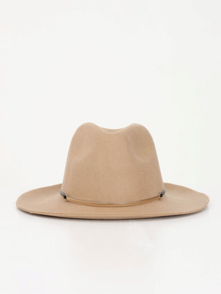 PIECES Cappello in feltro di lana con fascetta Beige