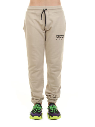 TRIPLOSETTE Pantaloni joggers in felpa Beige