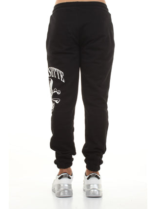 TRIPLOSETTE Pantaloni joggers in felpa Nero