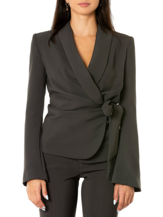 Aniye By giacca blazer Loren con cintura grigio scuro